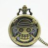 REEBONZ Steampunk Hollow Cartoon Quartz Pocket Watch Collier Pendentif - Couleur de cuivre 