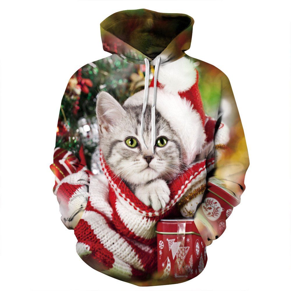 

Men's Hoodie Chic Pattern Printing Casual Hoodie, Colormix