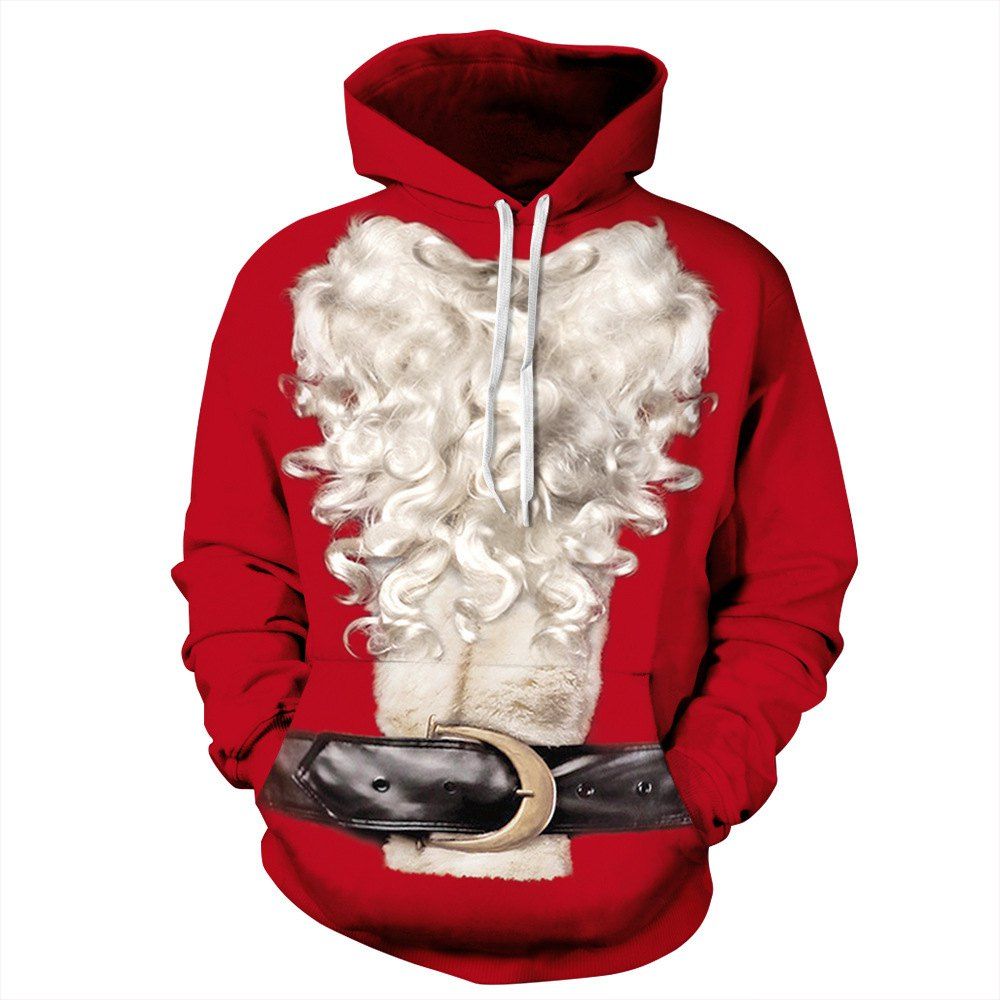 

Men's Hoodie Long Sleeve Personality Trendy Comfy Hoodie, Red