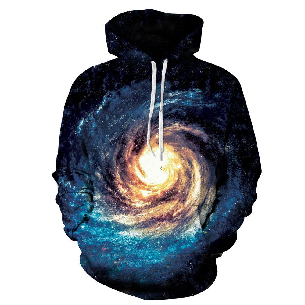 

Men's Hoodie Print Color Block Long Sleeve Breathable Hoodie, Black