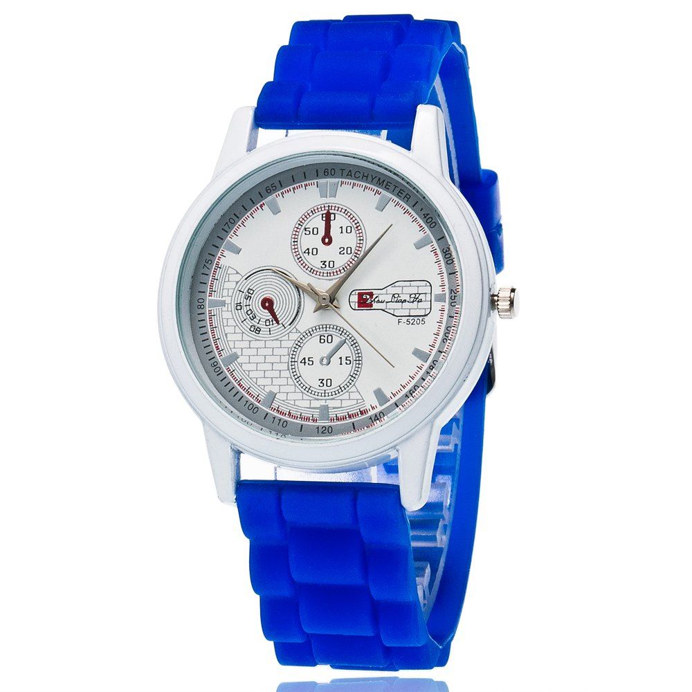 

ZhouLianFa New Trend of Silica White Business and Leisure Three Quartz Watches, Blue