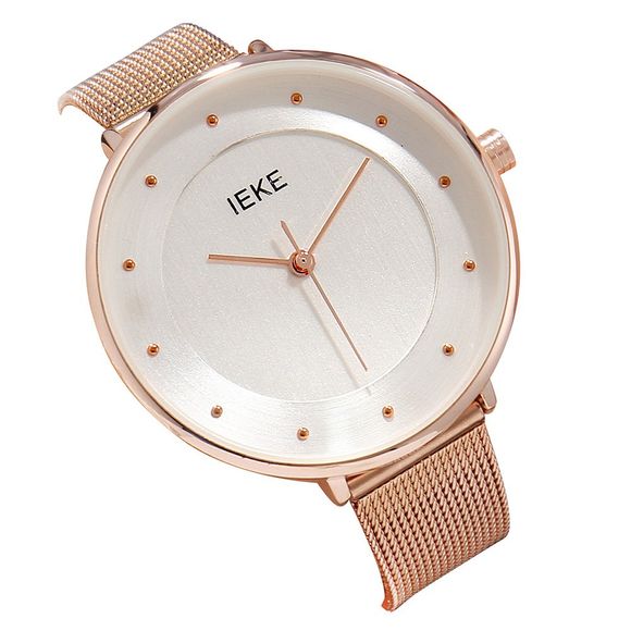 IEKE 88001 Femmes Montres Marque Top De Luxe Ultra-mince Casual Rose Or Quartz Montres Relogio Feminino Montre Femme - Or de Rose 