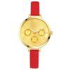 GAIETY G294 Femmes romaine numéros silicone montre-bracelet de sport - Rouge 