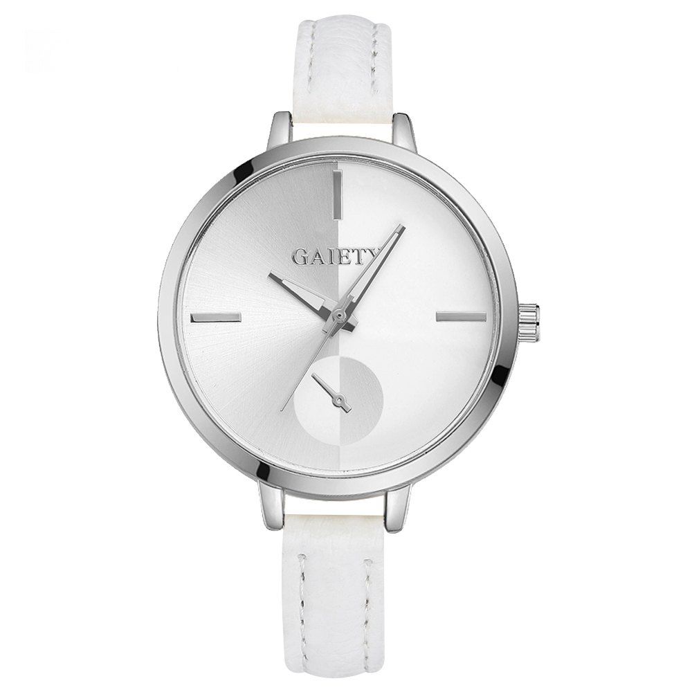 

GAIETY G308 Women Fashion Silver Watch, White