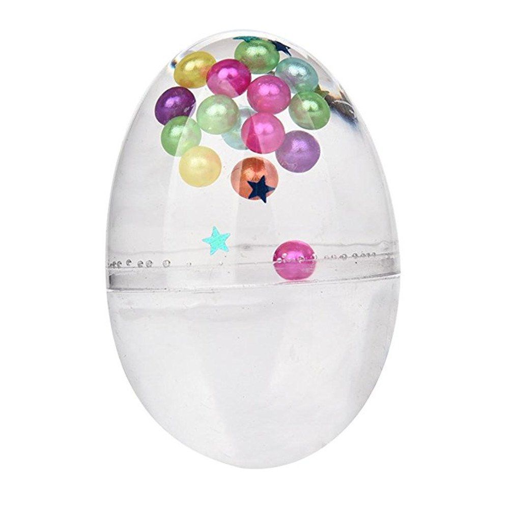 

Colorful Mud Pearl Crystal Egg Soft Scented Putty Stress Relief DIY Sludge Egg for Kids Xmas Gift, Transparent