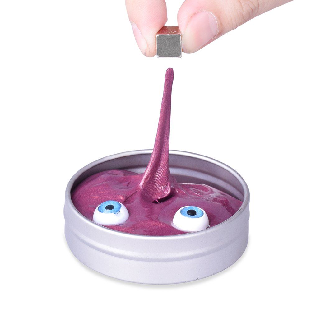 

LEEHUR Creative Magnetic Putty with Funny Monster Eyes for Children Kids Intelligent Exploitation Gift Present, Red