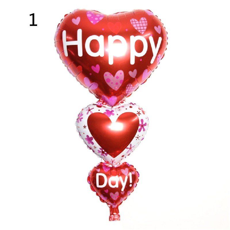 

YEDUO Baloon Party Decoration Heart Engagement Anniversary Weddings Valentine Balloons, Darkred