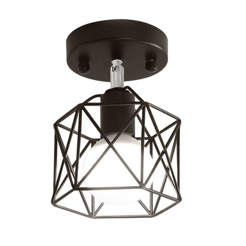 2018 Nordic Iron Industry Vintage Home Decor Flush Mount Ceiling ... 2018 Nordic Iron Industry Vintage Home Decor Flush Mount Ceiling ...