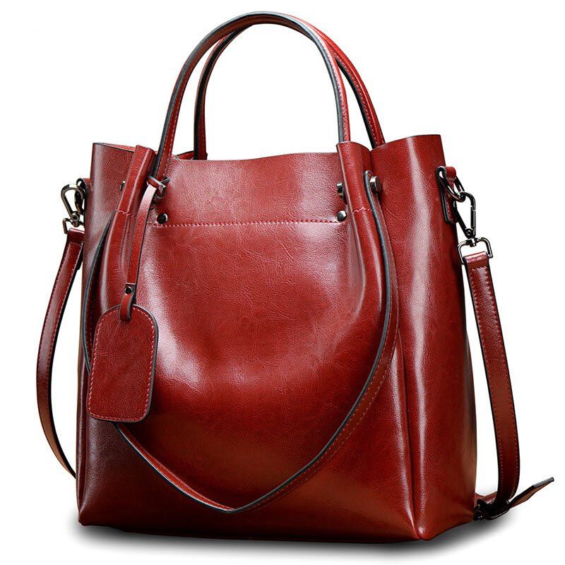 NaLandu Womens Large Capacity Leather Top Handle Satchel Handbag Fashion Purse Shoulder Bag