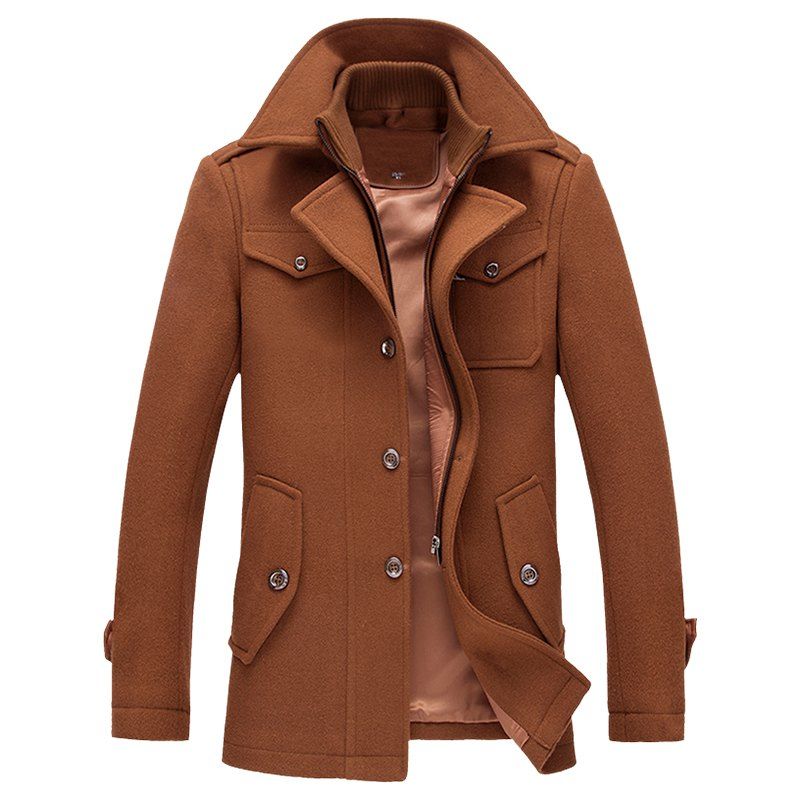 

Autumn and Winter Men'S Jacket, Khaki