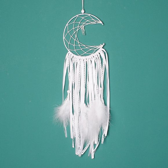 Dreamcatcher blanc Dreamcatcher indien faits à la main DreamCatchers carillons éoliens & Home Hanging décoration et décoration de mariage - Blanc 