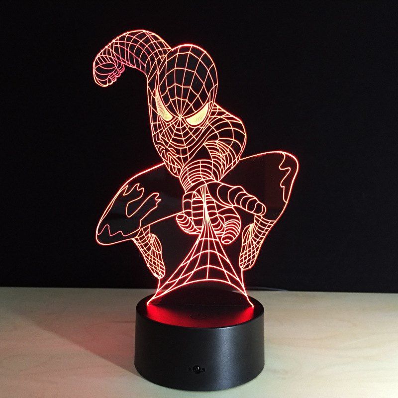 

YEDUO 7 color Holiday Atmosphere Decorative Kids gift 3D Ilusion Lamp Light Lighting Gadget LED Night Light, Multi