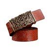 Ceinture en cuir pour femme avec ceinture en cuir pleine et Vintage La ceinture en cuir - Rouge LEATHER BAND