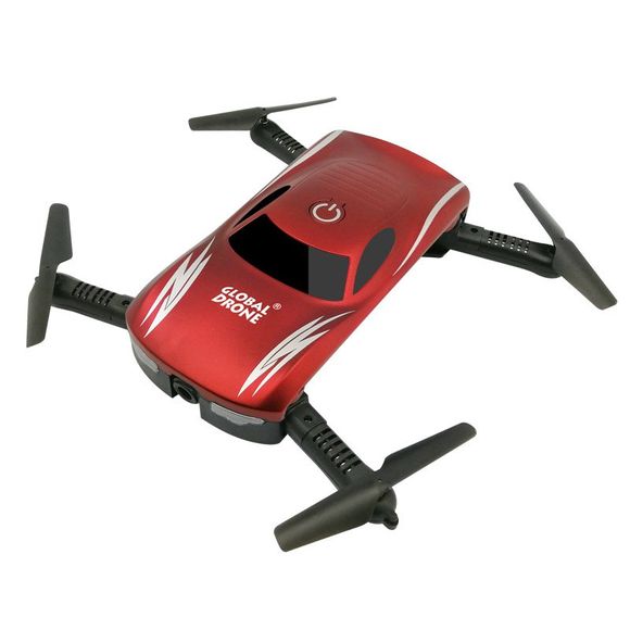 X185 Set Haute RC Plan WIFI Pliage HD Aérienne Mini Drone Air Voiture Enfants Jouet Cadeau - Rouge 