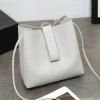 Mesdames simple seau simple sac à bandoulière - Blanc 