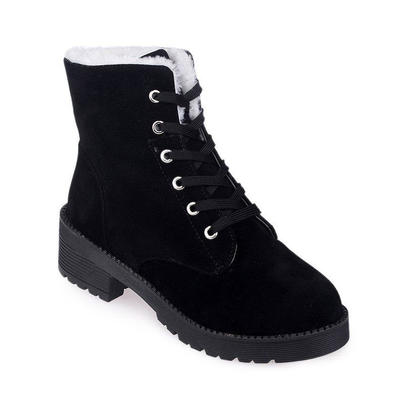 

Coarse Heel Boots with Knights Boots, Black