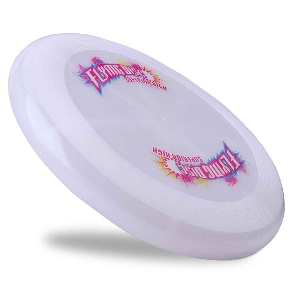

LED Flying Disc - Ultimate Sport Disc Light Sprint Ring Frisbee with LED Glowing Flashflight at Night, Clear white