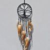 Cadeau Inde Arbre de la vie Dreamcatcher carillons éoliens Tenture murale pendentif Decor Dream Catcher Regalo - Brun 