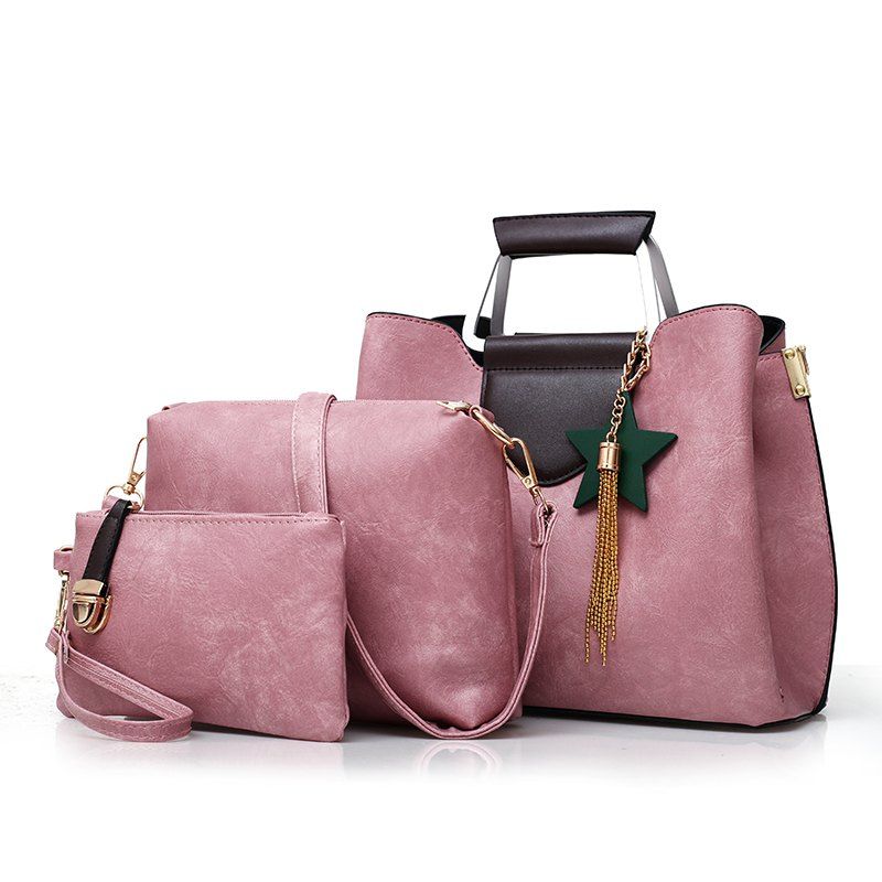 

Fashion Handbag Simple Casual Shoulder Messenger Bag, Pink