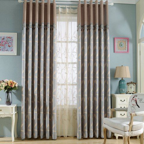 2019 European Simple Cotton Linen Blackout Curtains For Living
