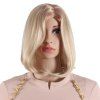 Ombre Brun Foncé Racine Blonde Bob Style Perruques pour les Femmes 2 Tone Résistant À La Chaleur Synthétique Cheveux Perruques SW0019B - BLONDE BRUN 