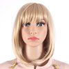 Bob Style Medium Longueur Blonde Perruques pour les Femmes Résistant à la Chaleur Synthétique Perruques de Cheveux SW0020J-O - Blonde 27M613 