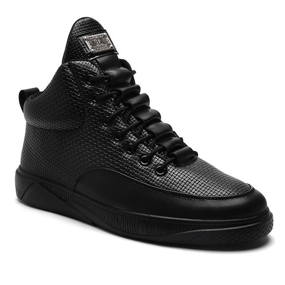 Version d'hiver des nouvelles chaussures de sport de couleur unie - Noir 43