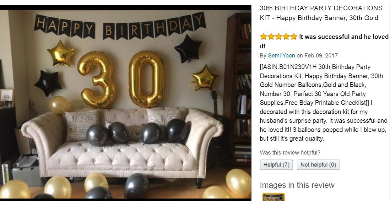 2019 30th  Birthday  Party  Decorations  Kit  Happy Birthday  