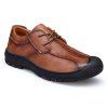 Saison de cuir hommes en caoutchouc chaussures de loisirs - Brun 42