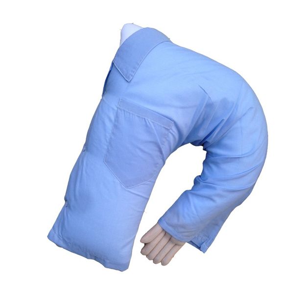 Oreiller de bras copain de cadeaux créatifs - Bleu 50X43X10CM