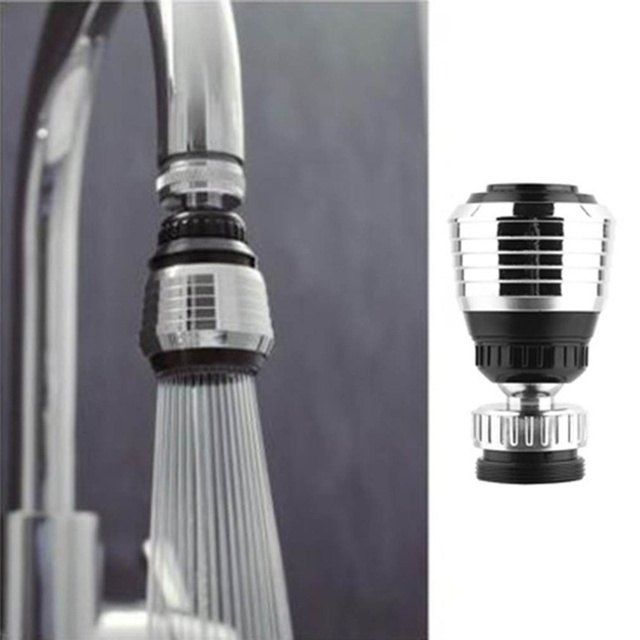 

New 360 Rotate Swivel Faucet Nozzle Filter Adapter Water Saving Tap Aerator Diffuser, As the picture