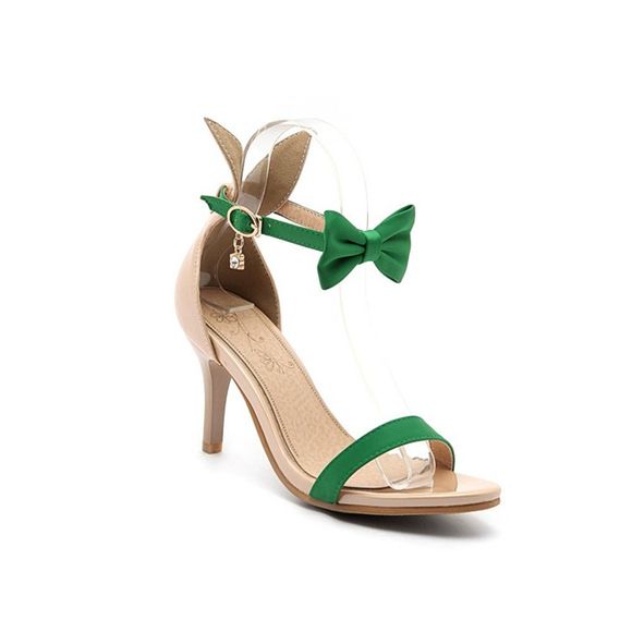 Miss Shoes Sandales à bout ouvert - Vert 40