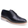 Hommes Derby Chaussures classique Business Pointed Toe Gentleman Hommes Chaussures en cuir - Noir 41