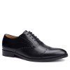 Chaussures en cuir noir hommes Bullock sculpté en cuir chaussures en cuir chaussures pour hommes d'affaires - Noir 43