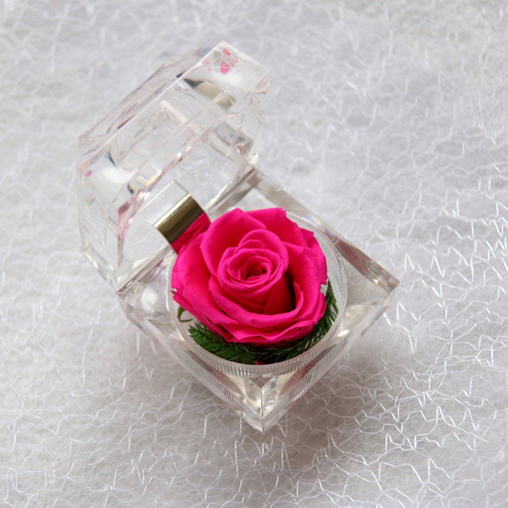 

Handmade Preserved Fresh Rose Upscale Immortal Flowers Gifts for Mother Day Valentine Day Wedding, Rose red