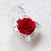 Cadeau de fleurs immortelles à la main fraîches conservées Rose haut de gamme pour la fête des mères Saint-Valentin mariage - Rouge 