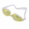 Lunettes de Natation avec Lentille Enduite Anti-buée Incassable et Protection UV - Jaune 