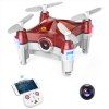 Beebeerun WiFi FPV RC Drone Mini Quadcopter - Rouge 