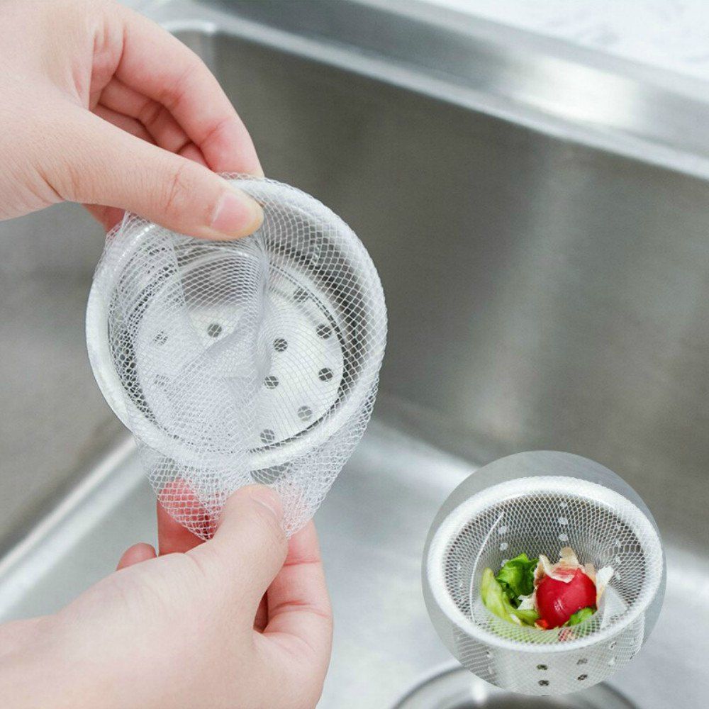 2018 30pcs Kitchen Drainanti Clogging Residue Impermeable Bags 30pcs Kitchen Drainanti Clogging Residue Impermeable Bags Vegetables Sink Filters White
