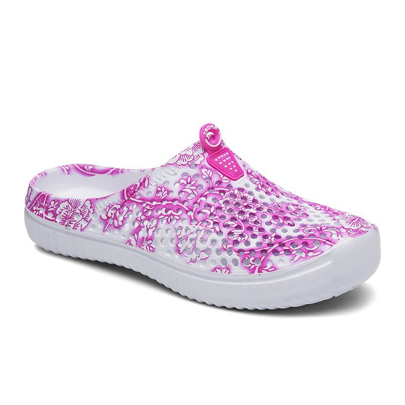 

Blue and White Porcelain Beach Shoes, Pink
