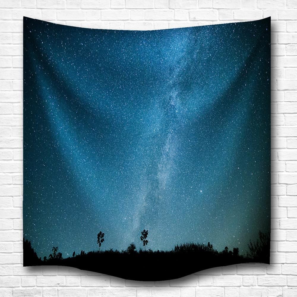 

Stars Sky 3D Digital Printing Home Wall Hanging Nature Art Fabric Tapestry for Bedroom Living Room Decorations, Colormix