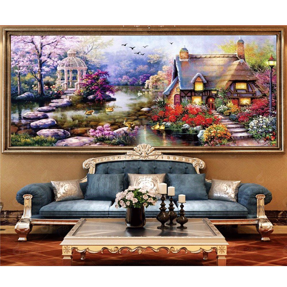 [17% OFF] 2021 NAIYUE K026 Oil Painting Hut Homes Print Draw 5D Diamond