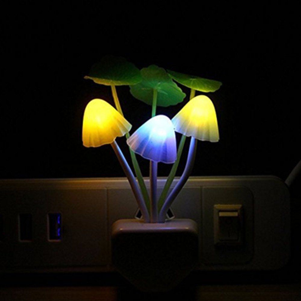 

Smart Light Control Mushroom LED Night Light, Colorful