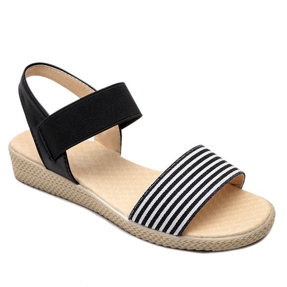 Sandales de plage simples et confortables - Noir 38