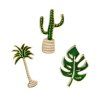 Bande dessinée Plante Vert Broche Feuilles En Pot Cactus Palm Plantes Métal Pins Vêtements Mode Bouton Pin Badge Cadeau Bijoux - Vert 