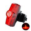 LEADBIKE Vélo Lumière ABS 3 LED USB Rechargeable Vélo Tailight Étanche Sécurité Avertissement Lampe 4 Mode Pour Nuit Conduite - Rouge 