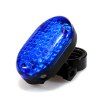 LEADBIKE LED Vélo Arrière Lumière Étanche Lampe D'avertissement 2 Laser Vélo Feu Arrière de Vélo de Montagne Accessoires - Bleu 