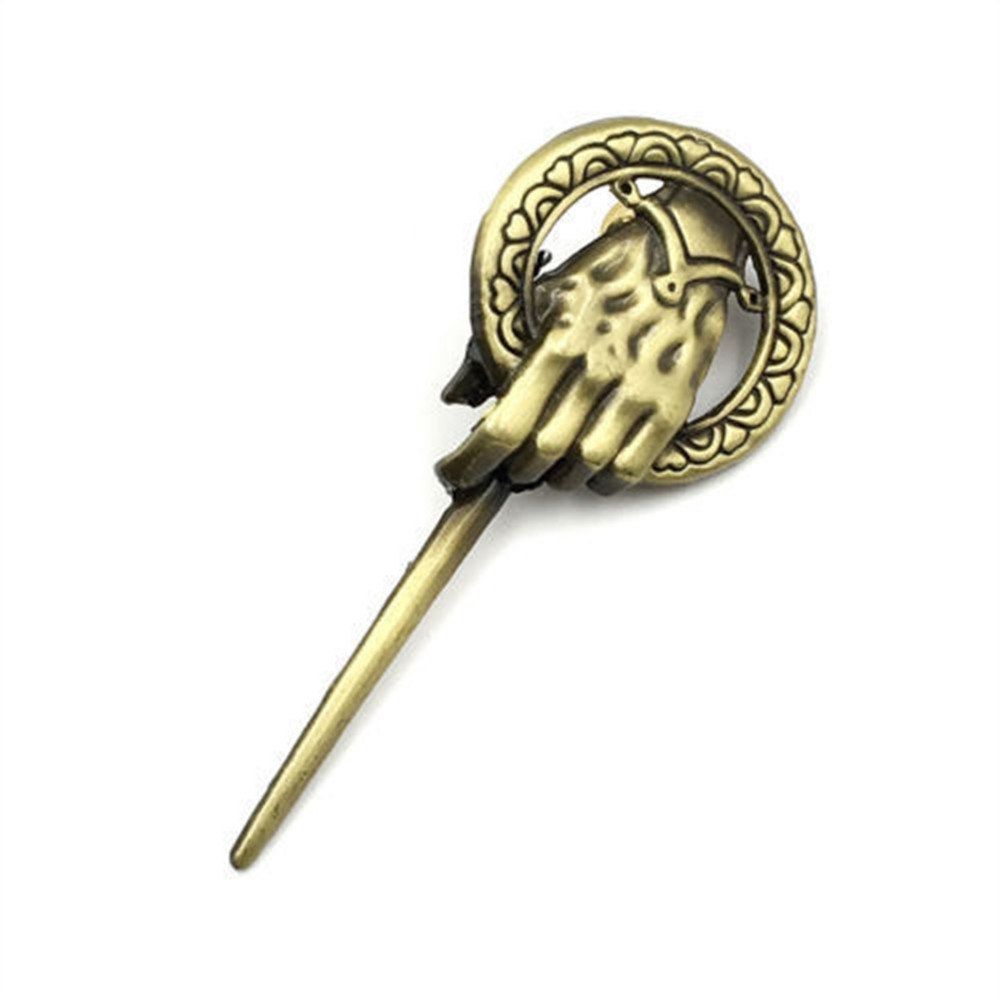 

Arrival Hot Selling Song of Ice and Fire Game of Thrones Hand Of The King Pin,Brooch, Golden