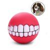 Animaux Chien Chiot Chat Boule Dents Style Jouet Silicone Chew Son Jouer Outil Chiot Chat Balle Jouet - Rouge 