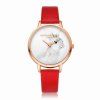 Lvpai P088-R Femmes Mode Bracelet En Cuir Lapin Image Montres À Quartz - Rouge 